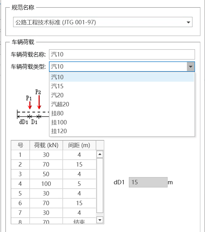 公路工程技术标准 JTG 001—97相关车辆荷载 公路工程技术标准 JTG 001—97相关车辆荷载 